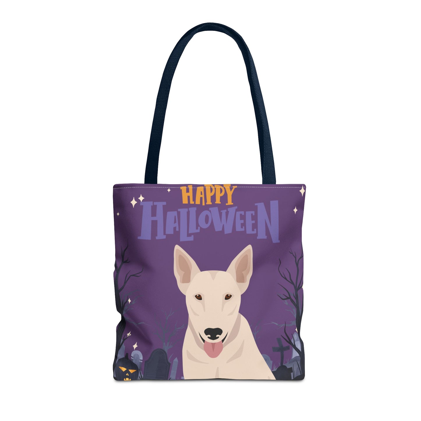 Bull Terrier Dog Happy Halloween Tote Bag 16x16