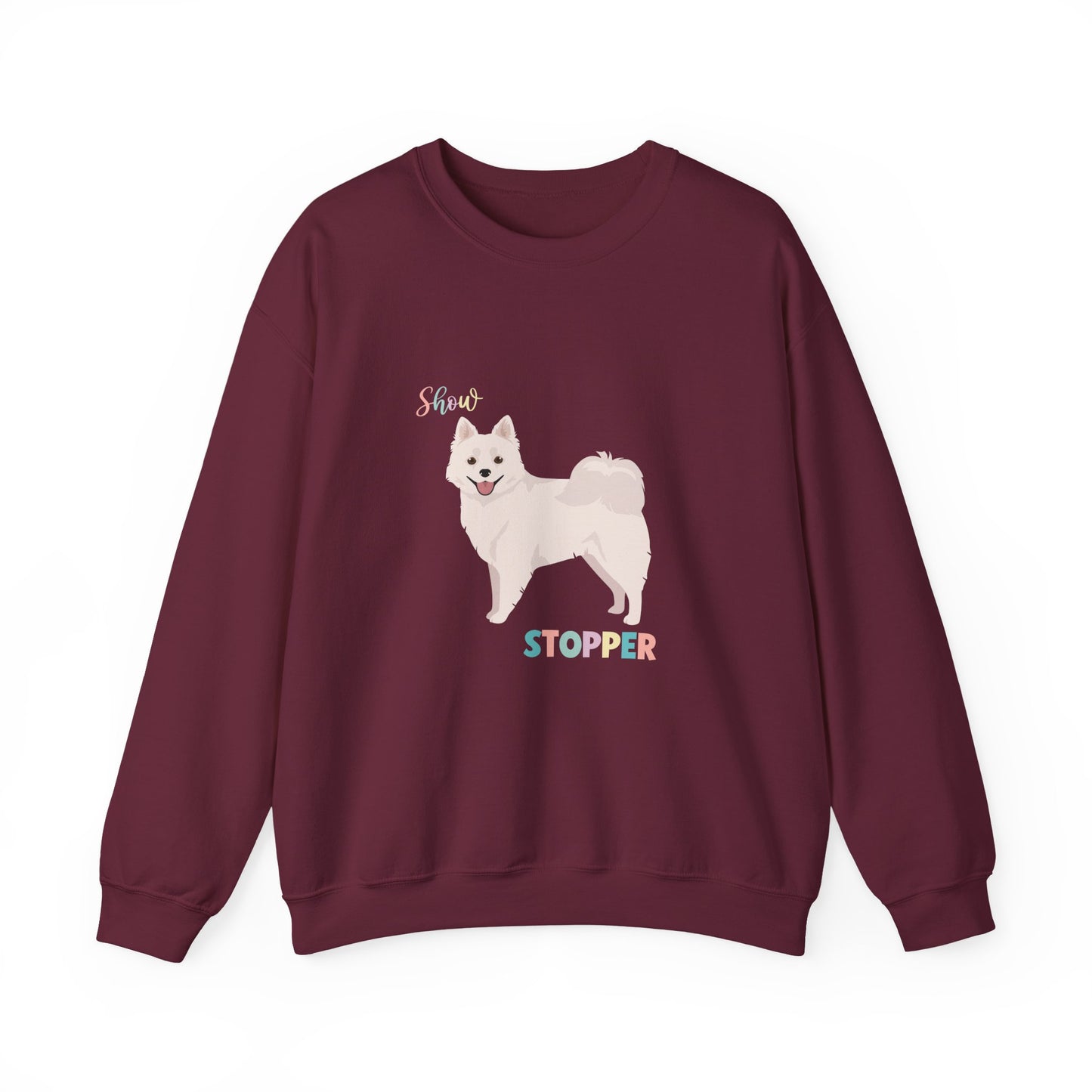 American Eskimo Dog Dog Unisex Heavy Blend Crewneck Sweatshirt