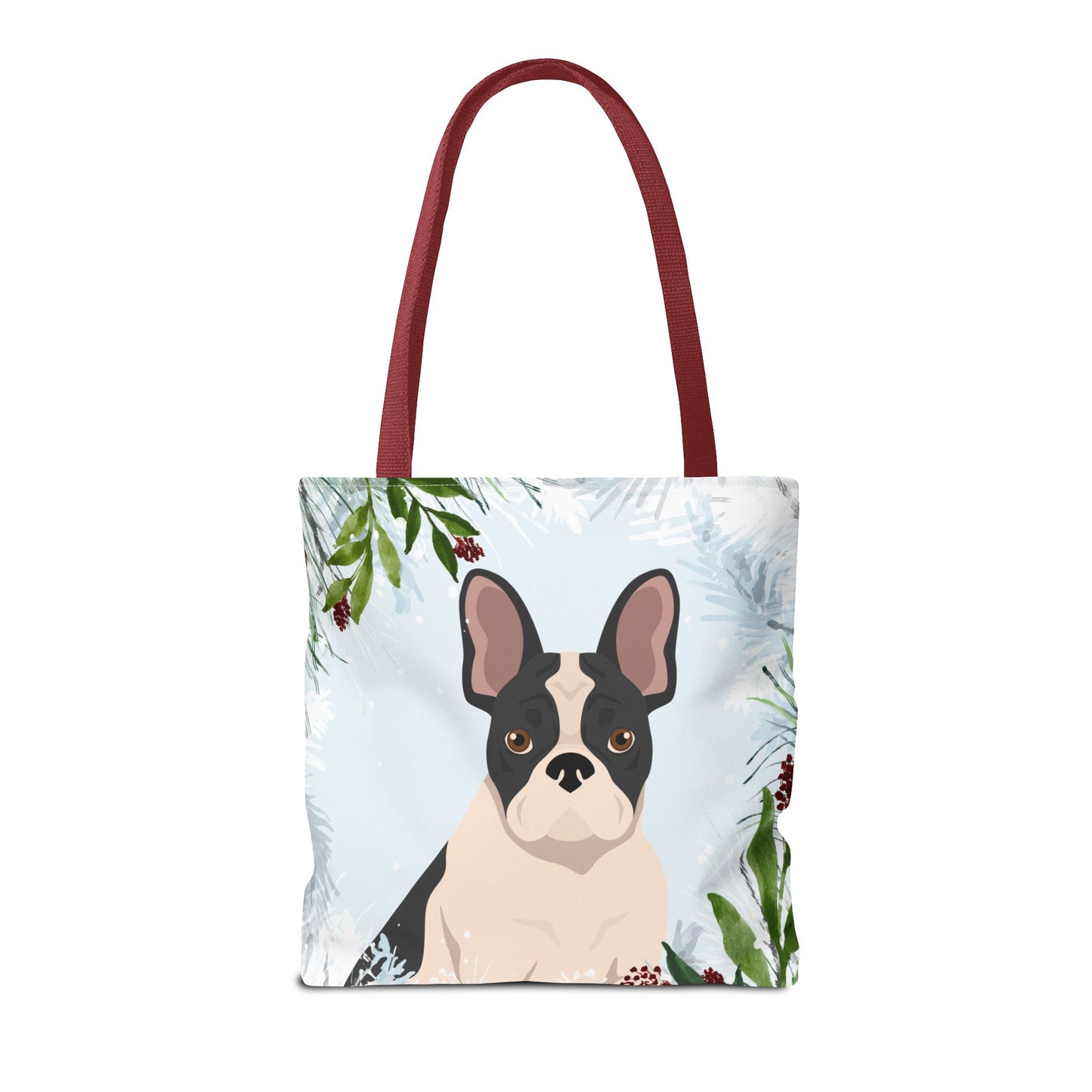 French Bulldog Dog Christmas Holiday Tote Bag 16x16
