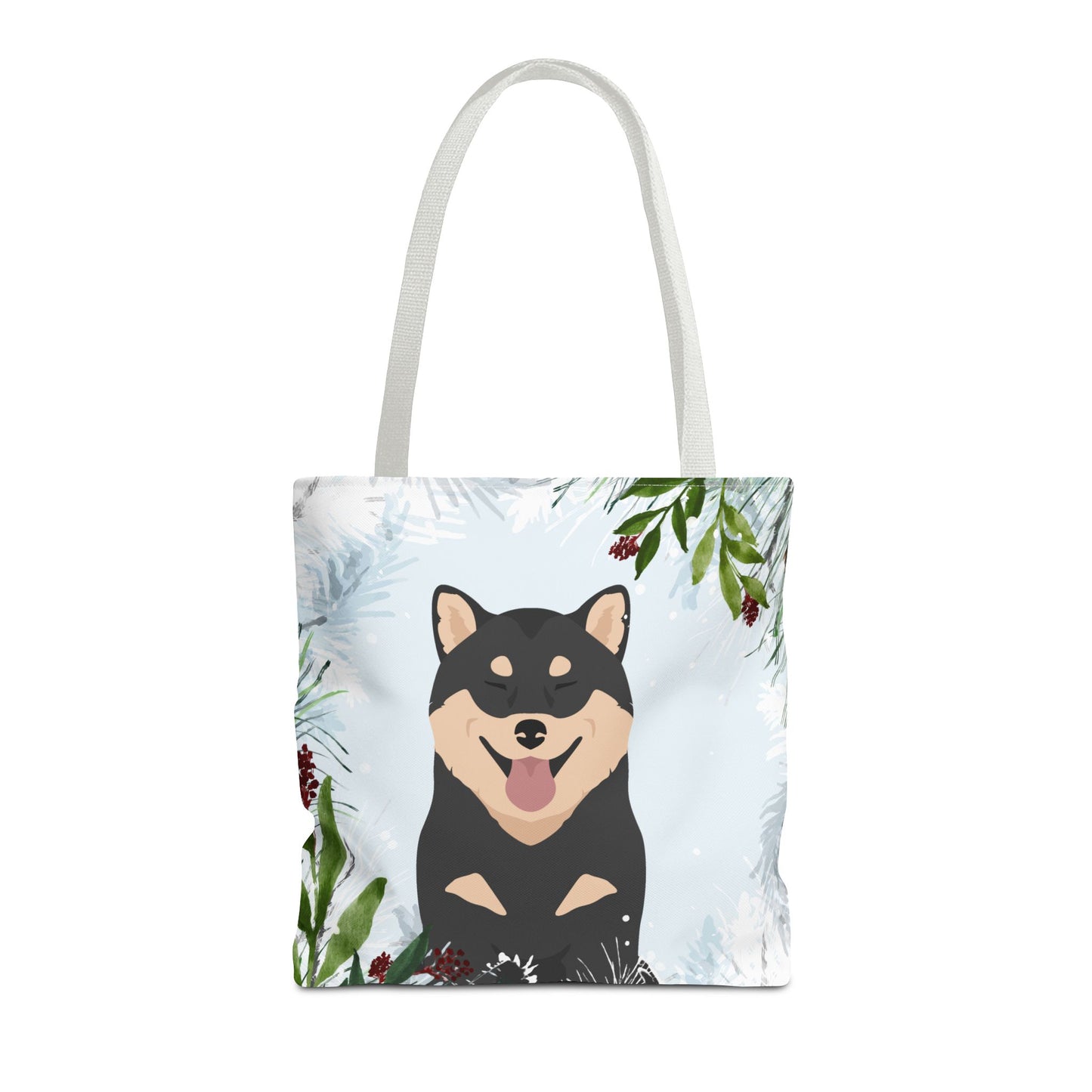 Shiba Inu Dog Christmas Holiday Tote Bag 16x16