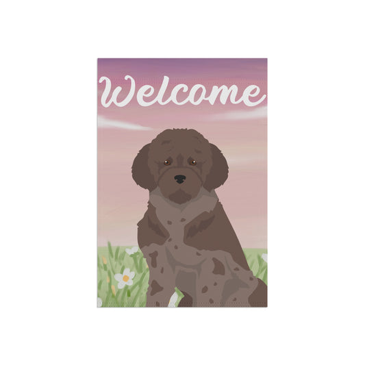 Lagotto Romagnolo Dog Welcome Garden Flag