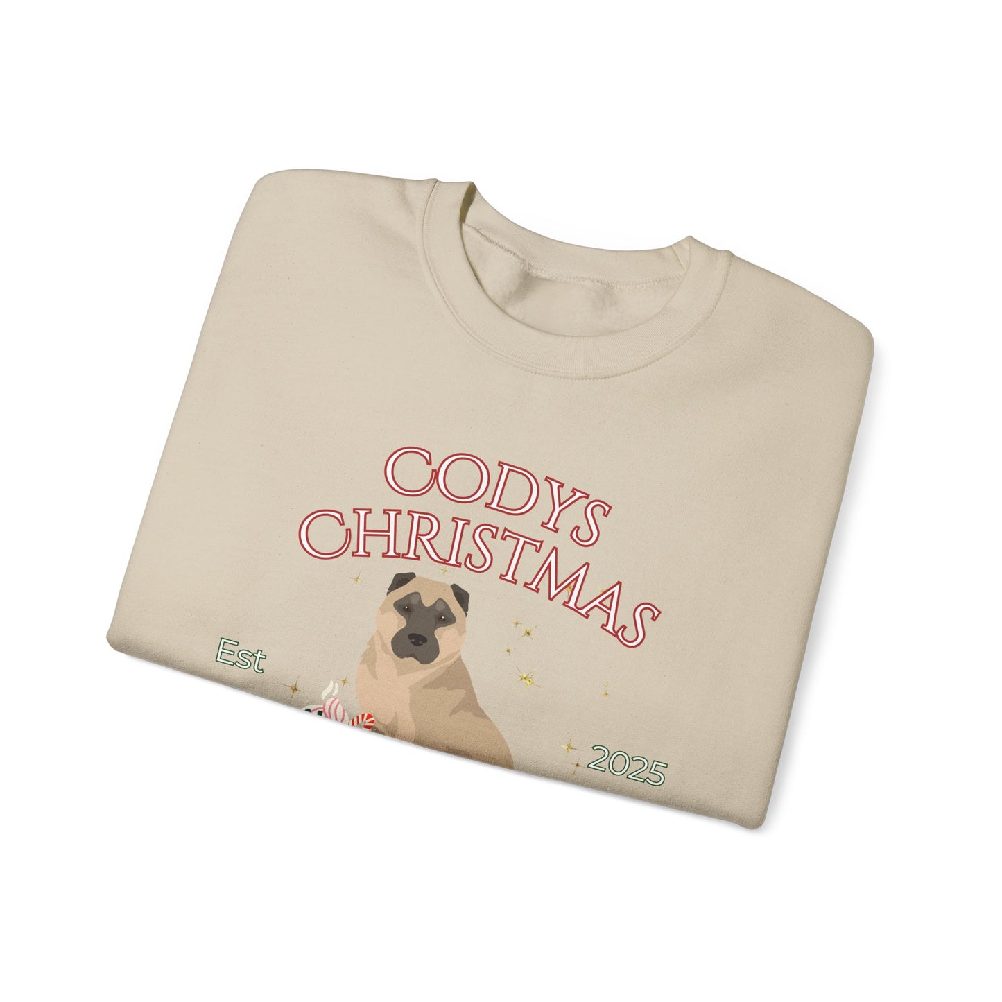 Armenian Gampr Dog Christmas Social Club Unisex Heavy Blend Crewneck Sweatshirt Custom Name