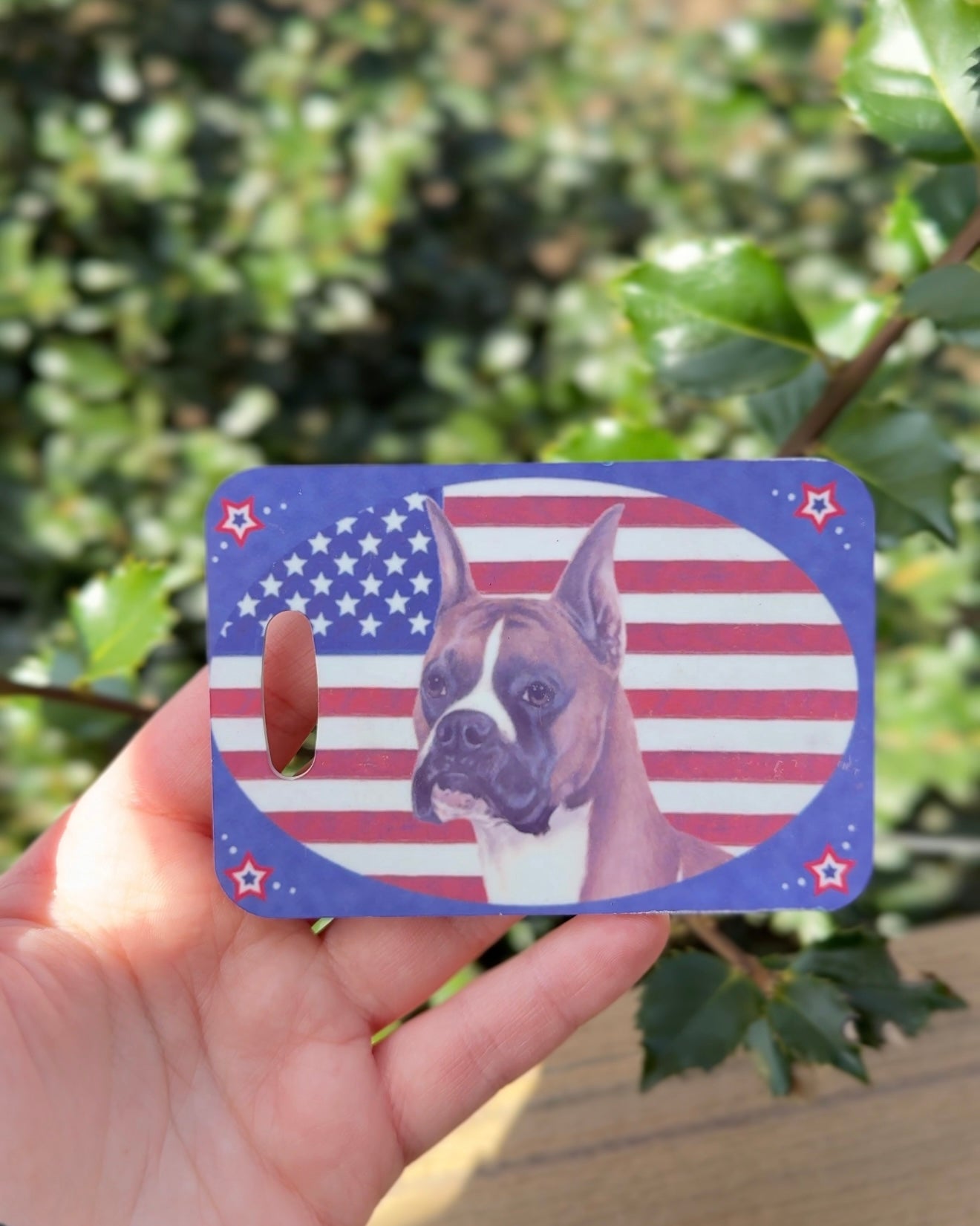 Boxer Dog Luggage Tag