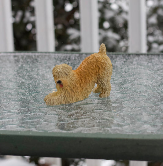 Soft coated Wheaten Terrier Dog Figurine