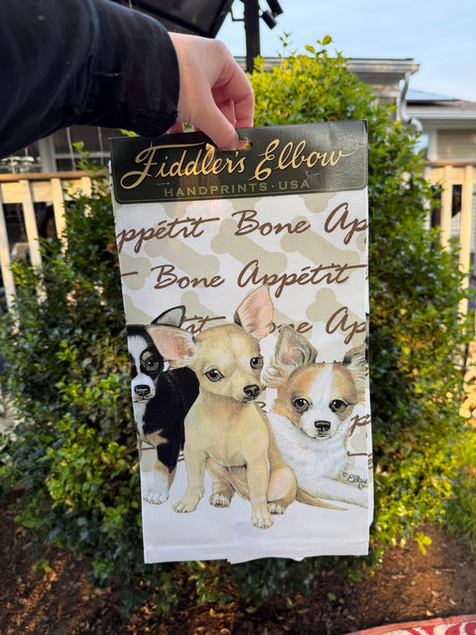 Chihuahua Dog Dish Towel
