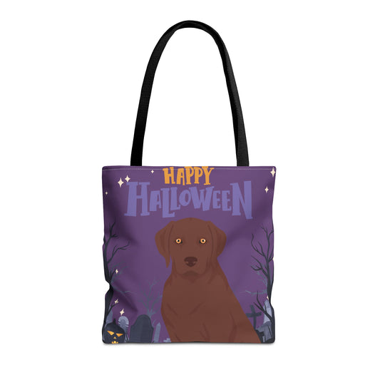 Labrador Retriever Dog Happy Halloween Tote Bag 16x16