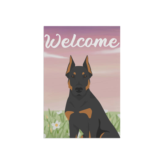 Beauceron Dog Welcome Garden Flag