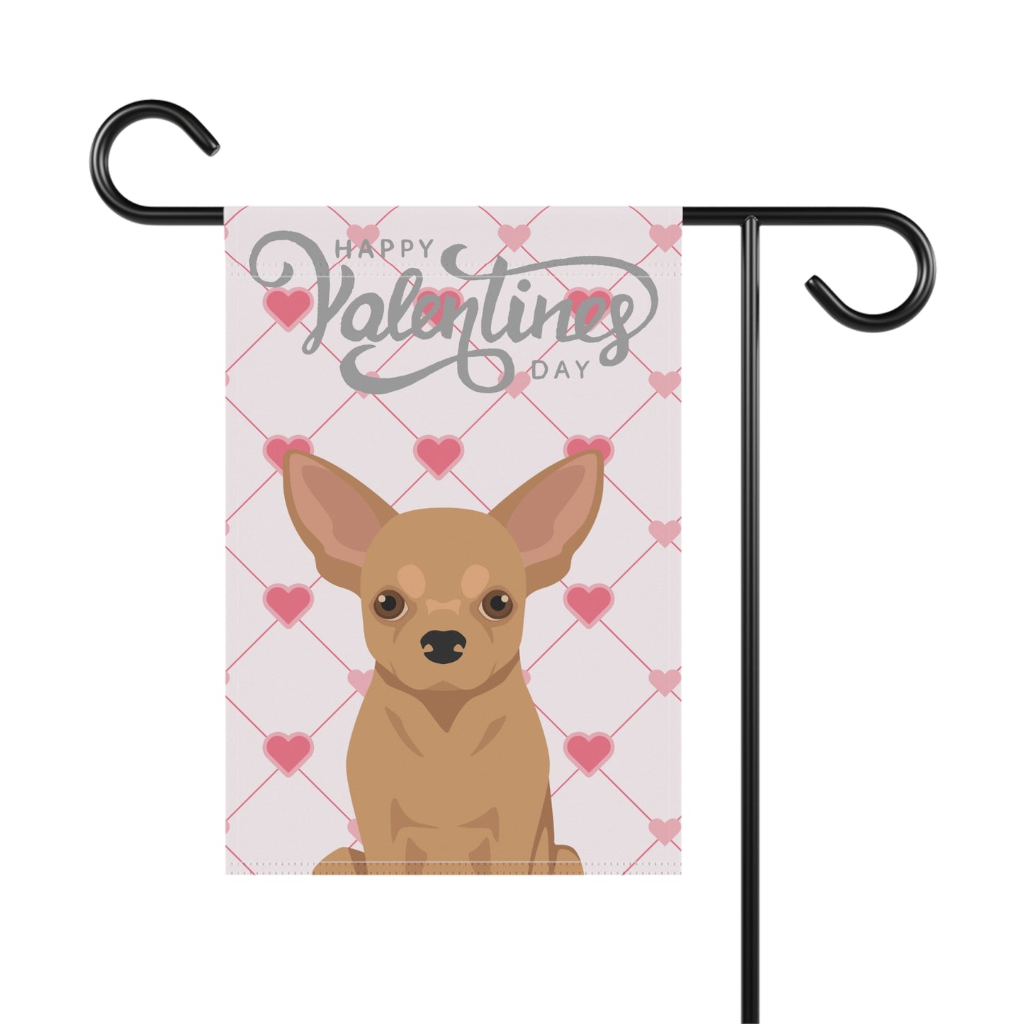 Chihuahua Dog Valentines Day Garden Flag