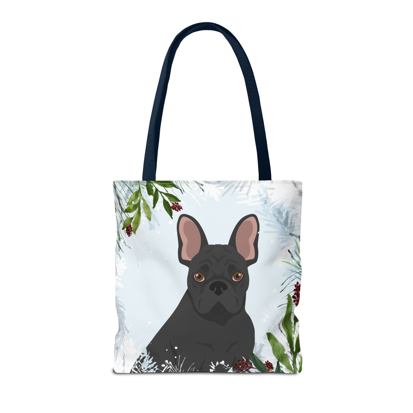 French Bulldog Dog Christmas Holiday Tote Bag 16x16