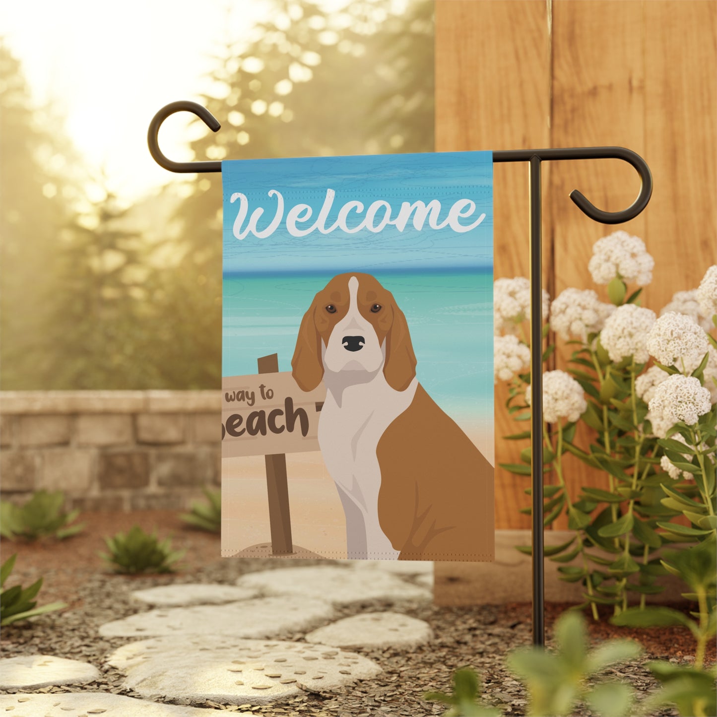American English Coonhound Dog Garden Flag