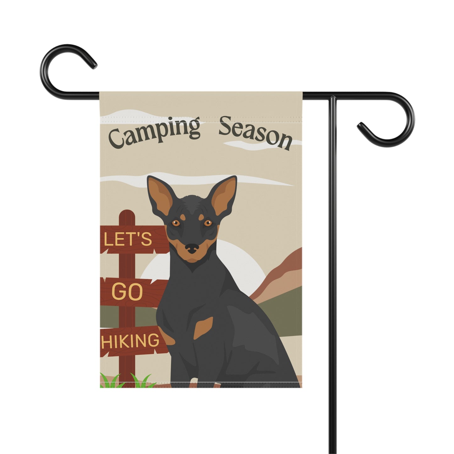 Xoloitzcuinti Dog Camping Garden Flag