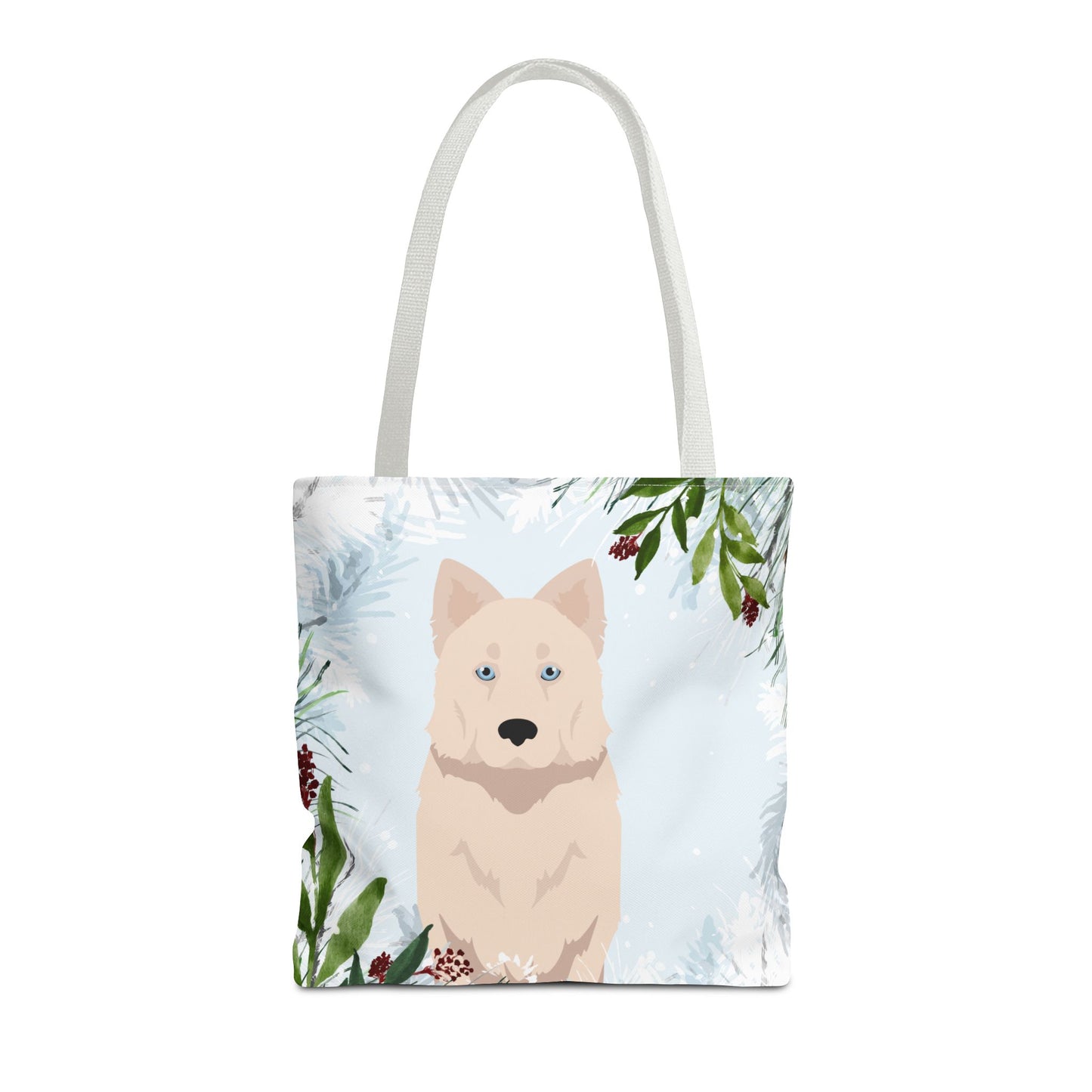 Yakutian Laika Dog Christmas Holiday Tote Bag 16x16
