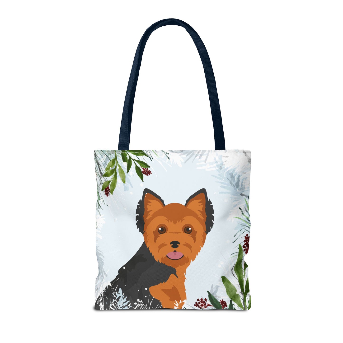 Yorkshire Terrier Dog Christmas Holiday Tote Bag 16x16