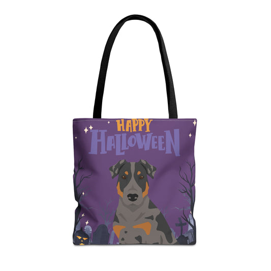 Beauceron Dog Happy Halloween Tote Bag 16x16