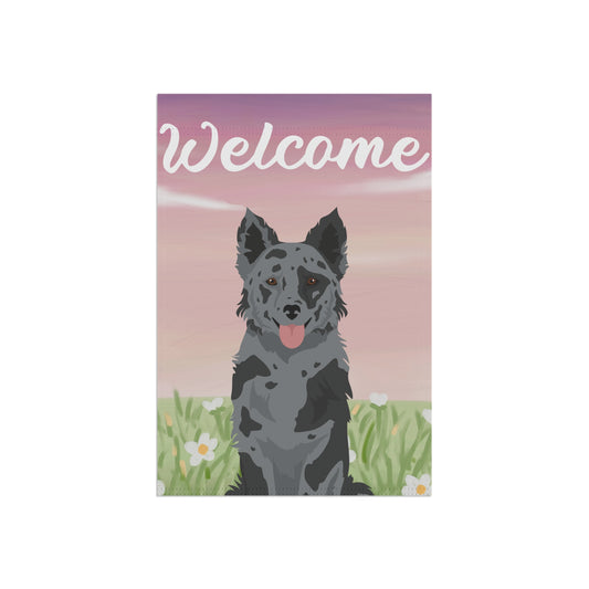 Mudi Dog Welcome Garden Flag