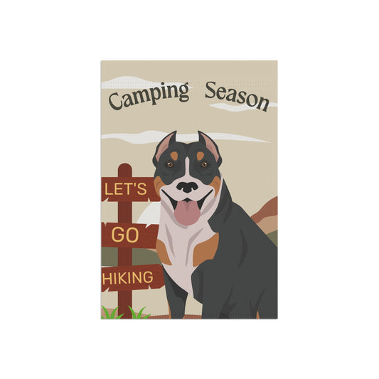 Pit Bull Dog Camping Garden Flag