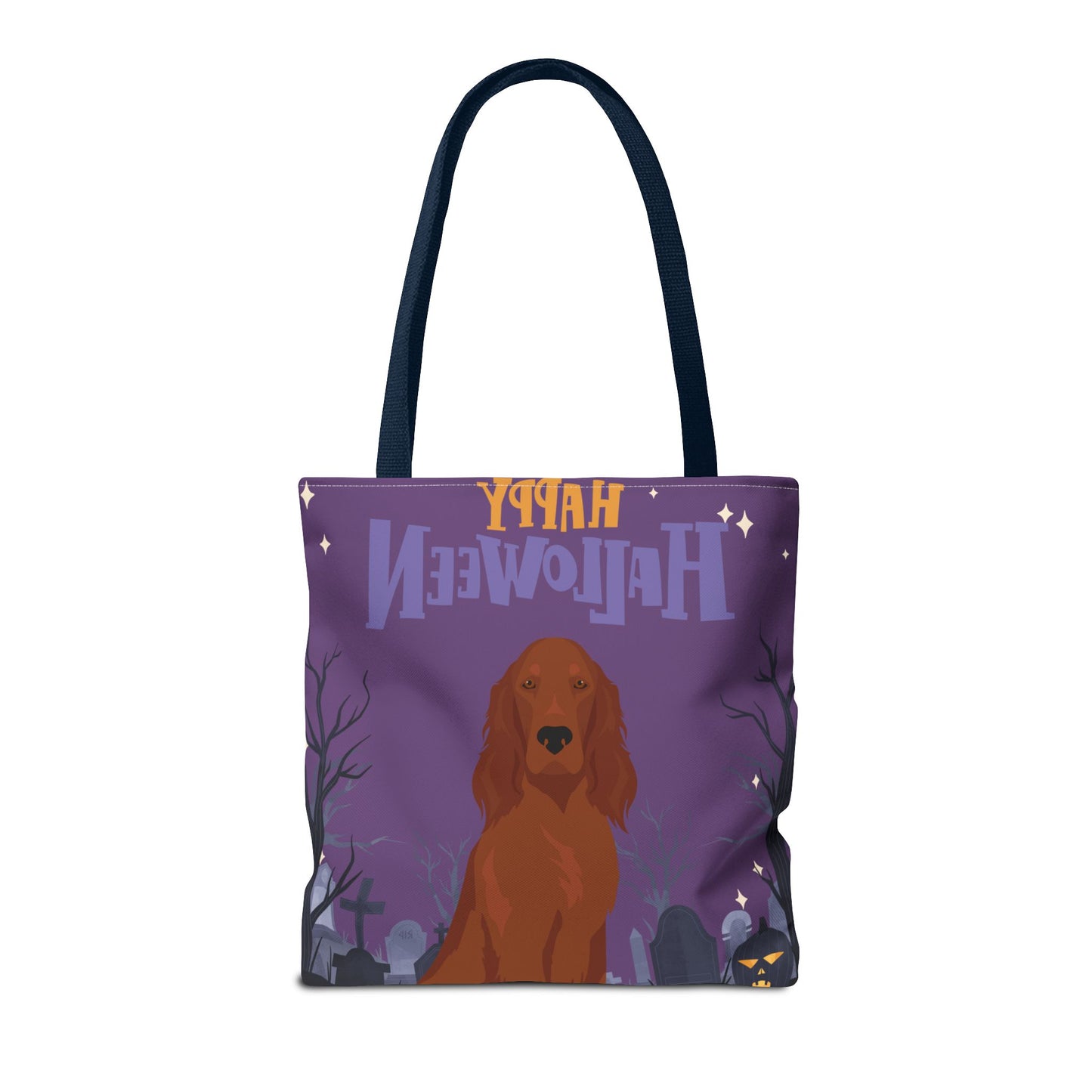Irish Setter Dog Happy Halloween Tote Bag 16x16