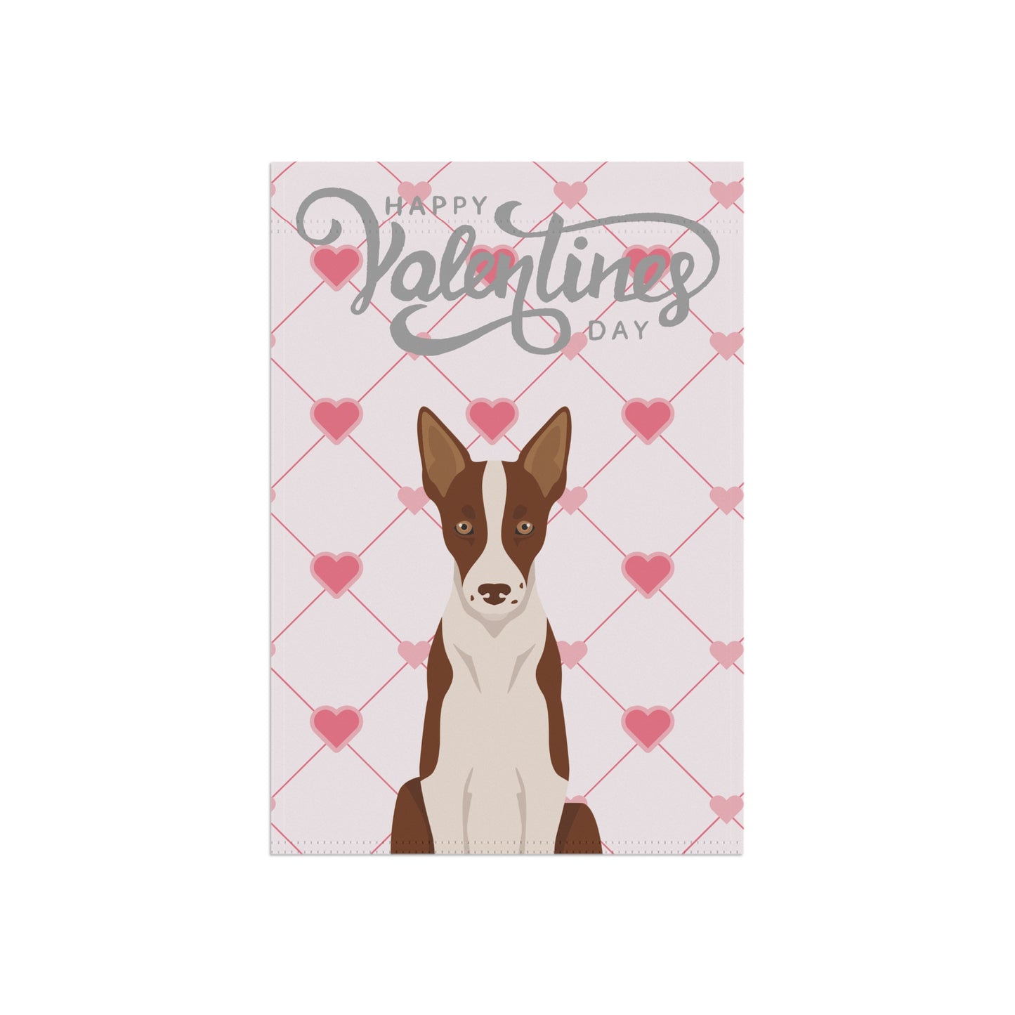 Smooth Border Collie Dog Valentines Day Garden Flag