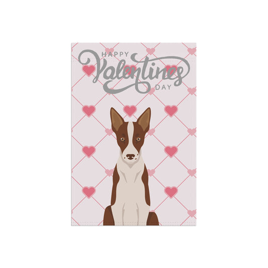 Smooth Border Collie Dog Valentines Day Garden Flag