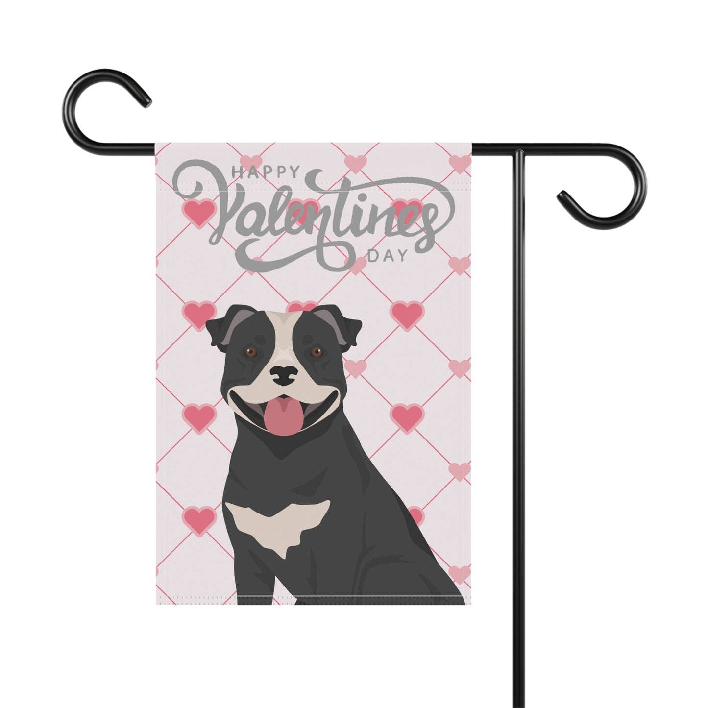 Staffordshire Bull Terrier Dog Valentines Day Garden Flag