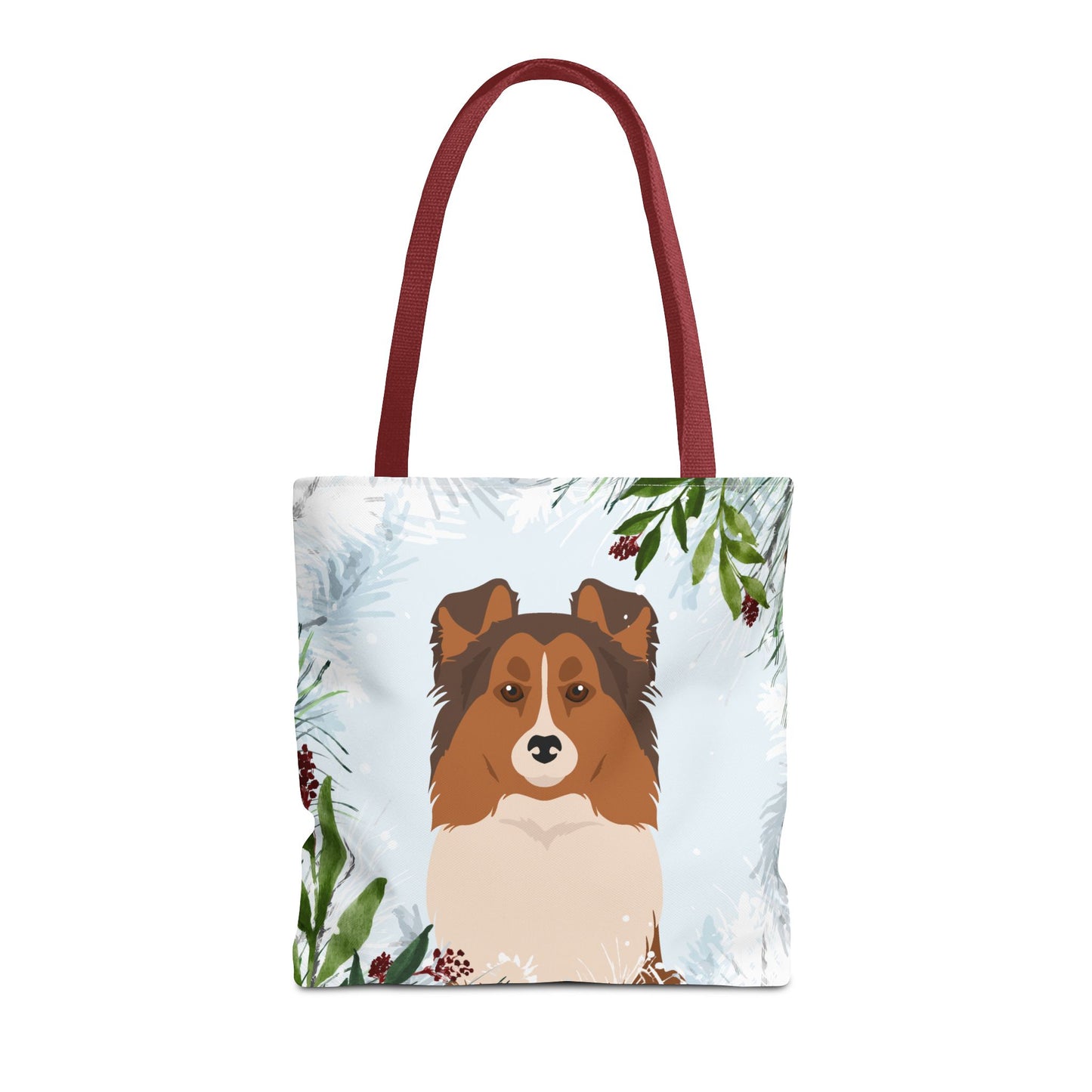 Shetland Sheepdog Dog Christmas Holiday Tote Bag 16x16