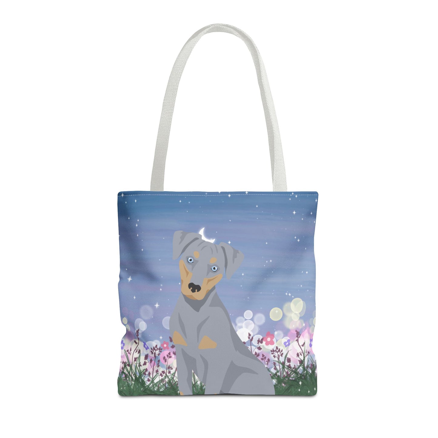 Blue Lacy Dog Tote Bag 16x16