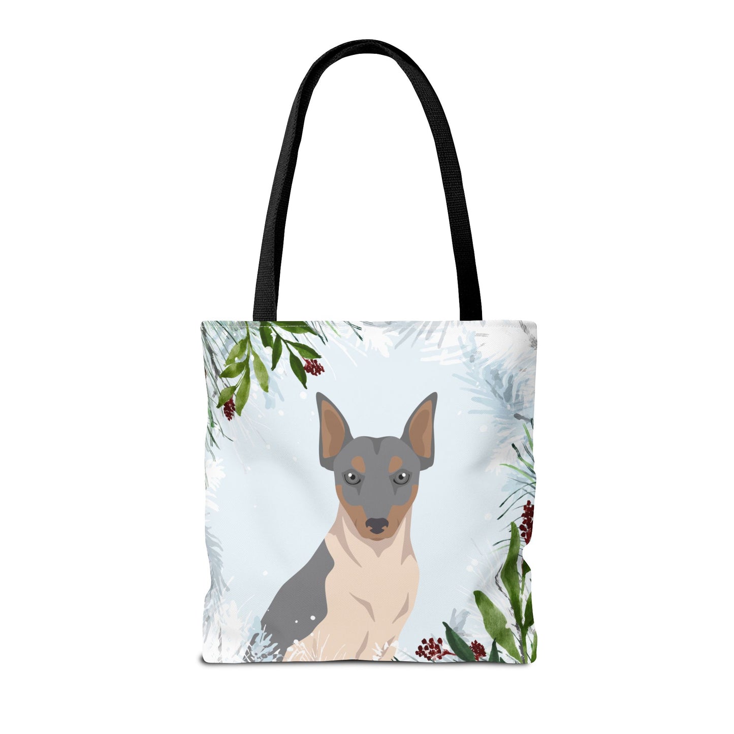 Brazillian Terrier Dog Christmas Holiday Tote Bag 16x16