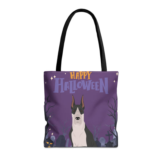 Great Dane Dog Happy Halloween Tote Bag 16x16
