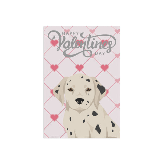 Dalmatian Dog Valentines Day Garden Flag