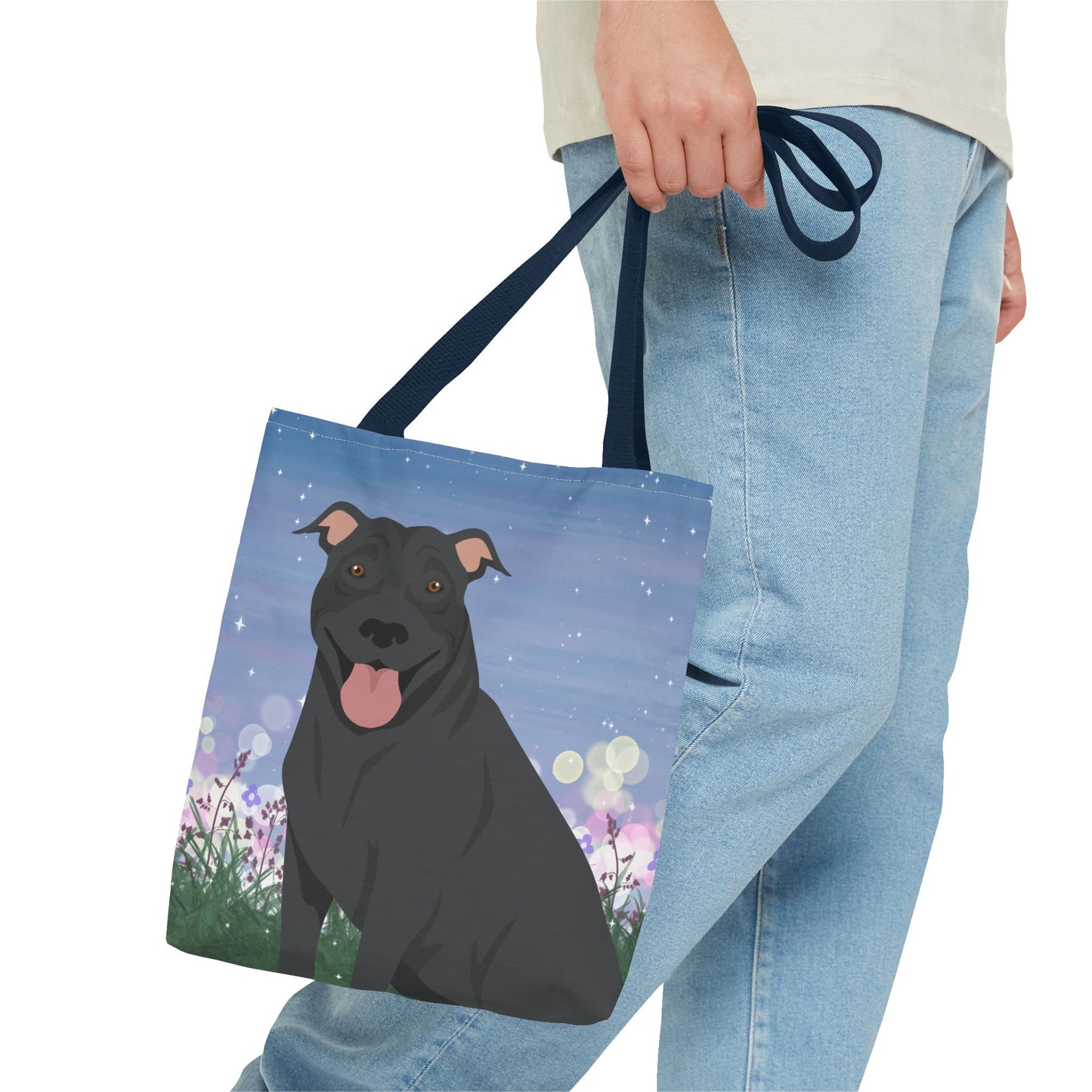 Pit Bull Dog Tote Bag 13x13