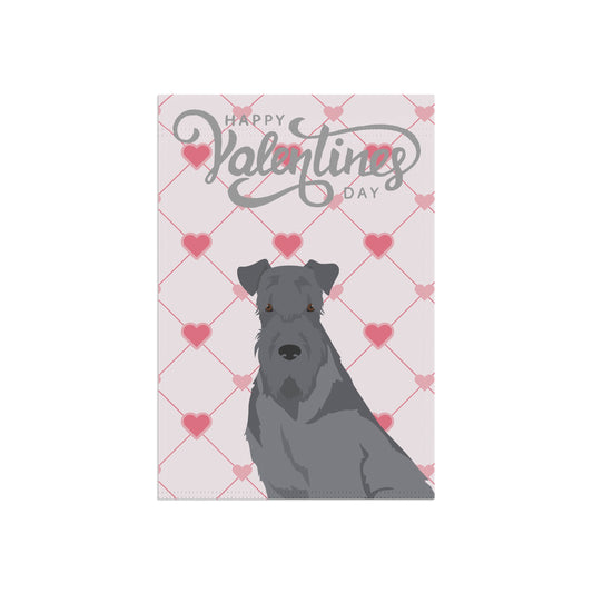 Kerry Blue Terrier Dog Valentines Day Garden Flag