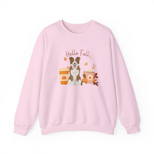 Border Collie Dog Fall Halloween Unisex Heavy Blend Crewneck Sweatshirt