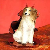 Borzoi Dog Devil Figurine