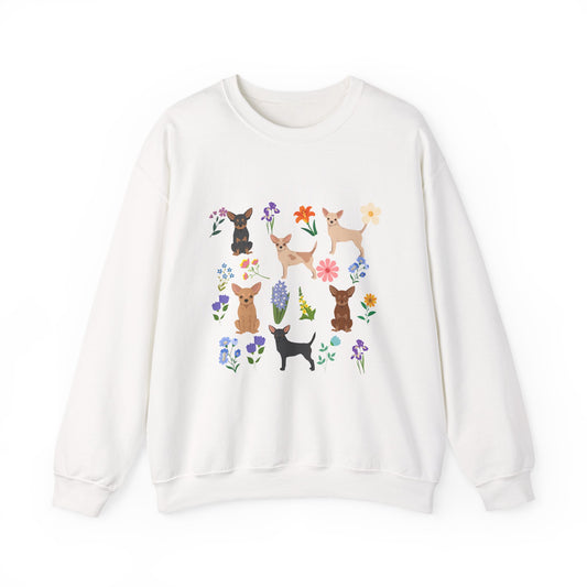 Chihuahua Dog Unisex Spring Cottage Core Crewneck Sweatshirt