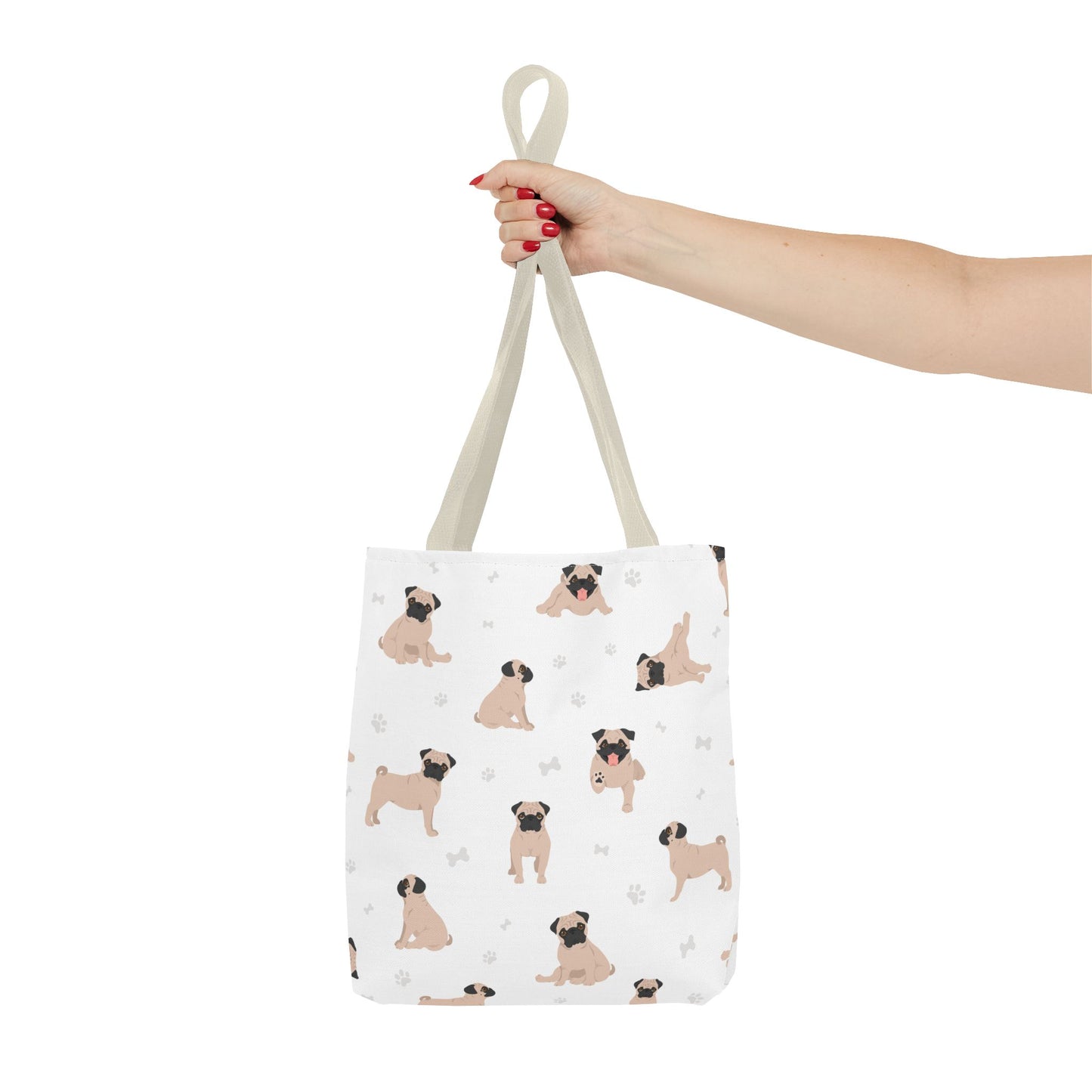Pug Dog Tote Bag, Dog Mom Gift