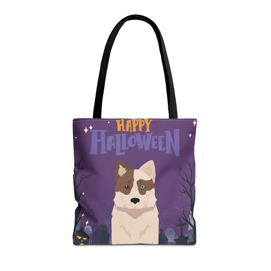 Yakutian Laika Dog Happy Halloween Tote Bag 16x16