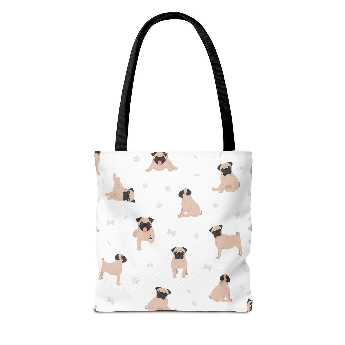 Pug Dog Tote Bag, Dog Mom Gift