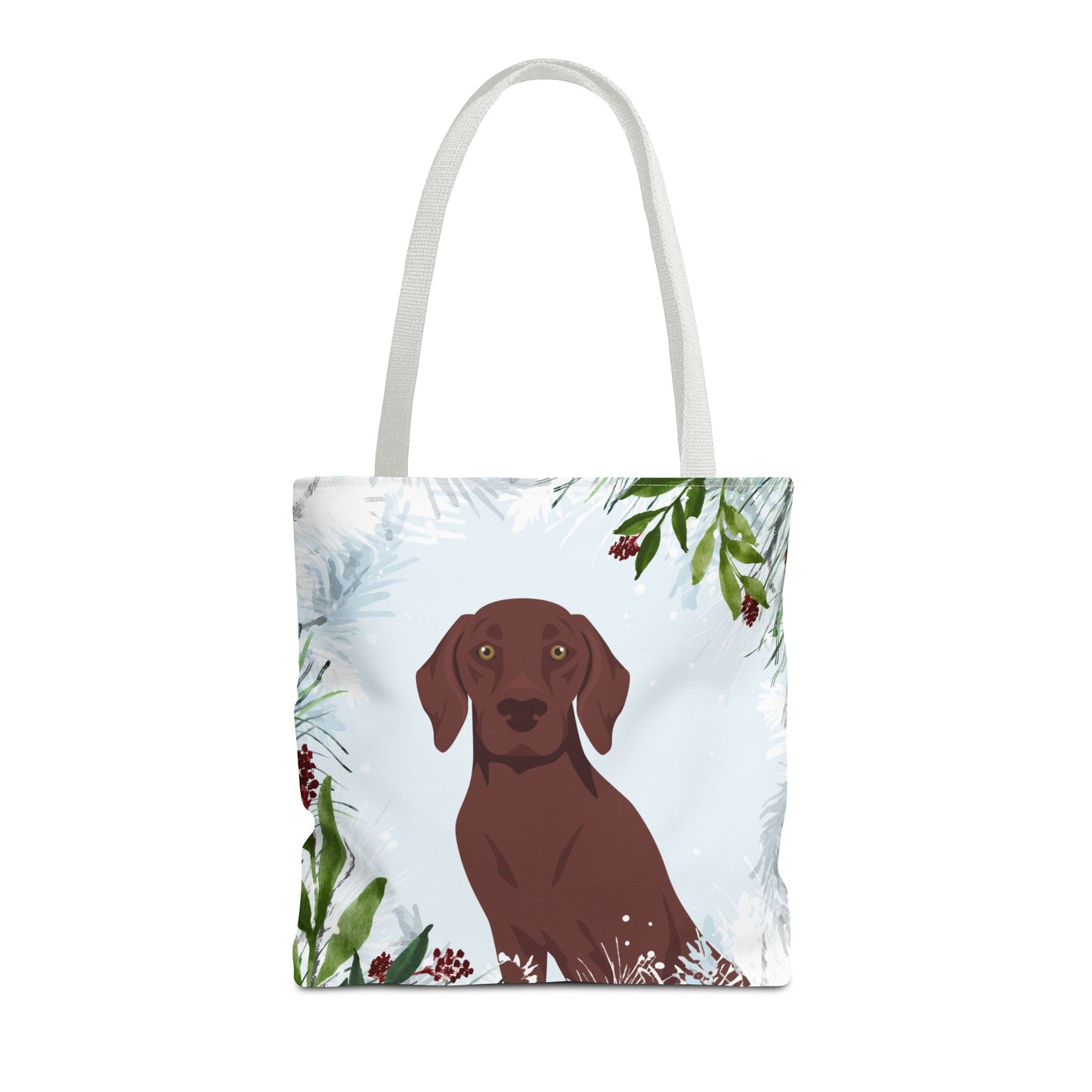 German Shorthaired Pointer Dog Christmas Holiday Tote Bag 16x16