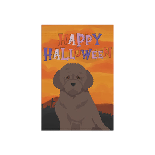 Lagotto Romagnolo Dog Halloween Garden Flag