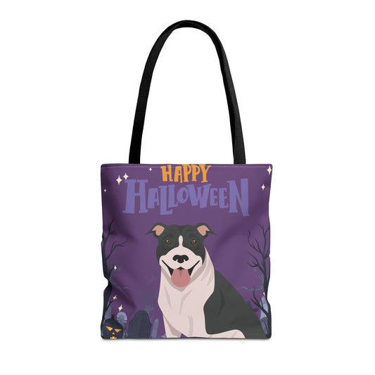 Pit Bull Dog Happy Halloween Tote Bag 16x16