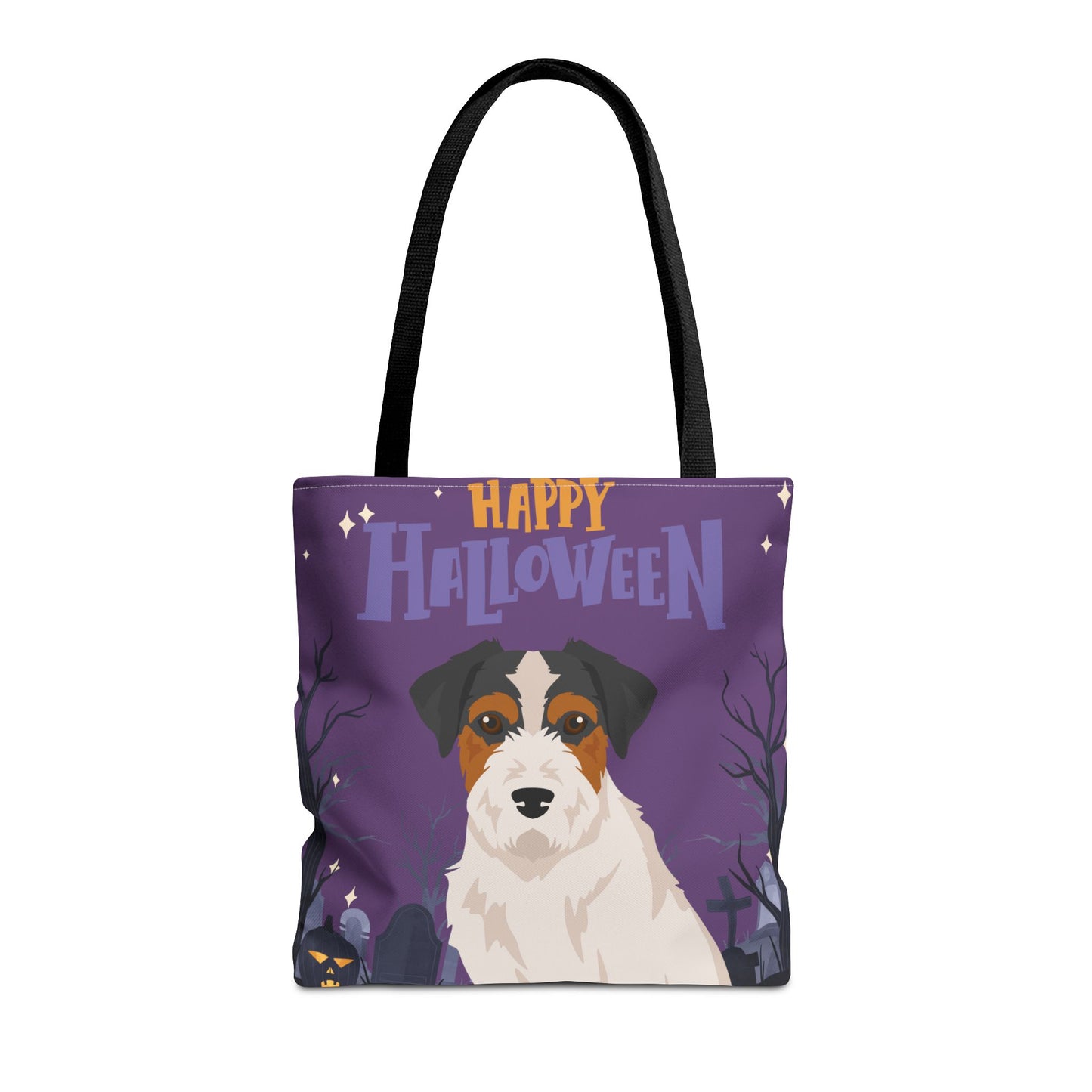 Jack Russell Terrier Dog Happy Halloween Tote Bag 16x16