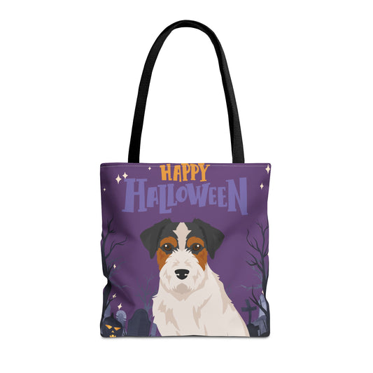 Jack Russell Terrier Dog Happy Halloween Tote Bag 16x16