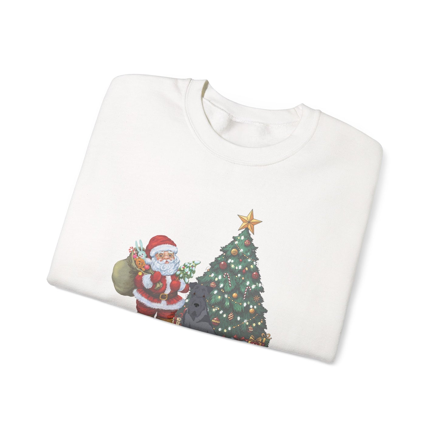 Kerry Blue Terrier Dog Santa's Little Helper Unisex Heavy Blend Crewneck Sweatshirt
