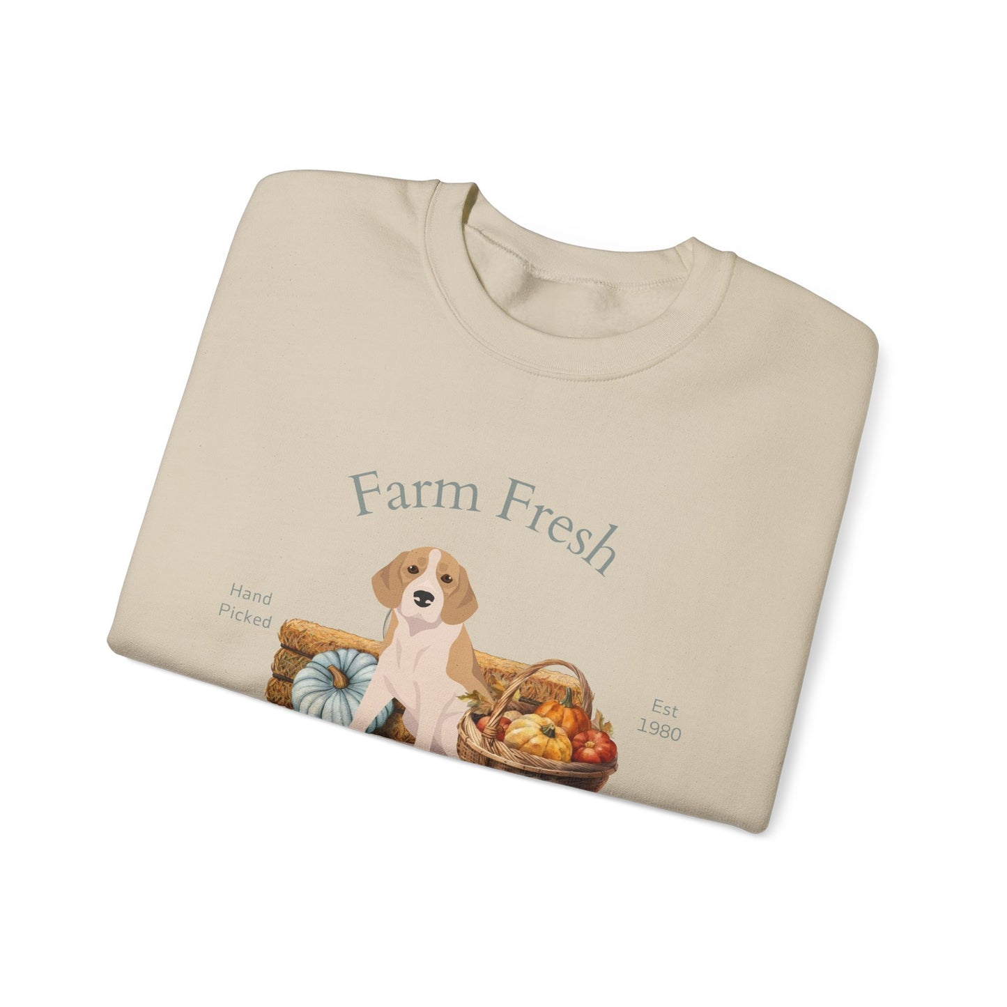 Beagle Dog Fall Farm Fresh Unisex Heavy Blend Crewneck Sweatshirt