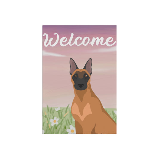 Belgian Malinois Dog Welcome Garden Flag