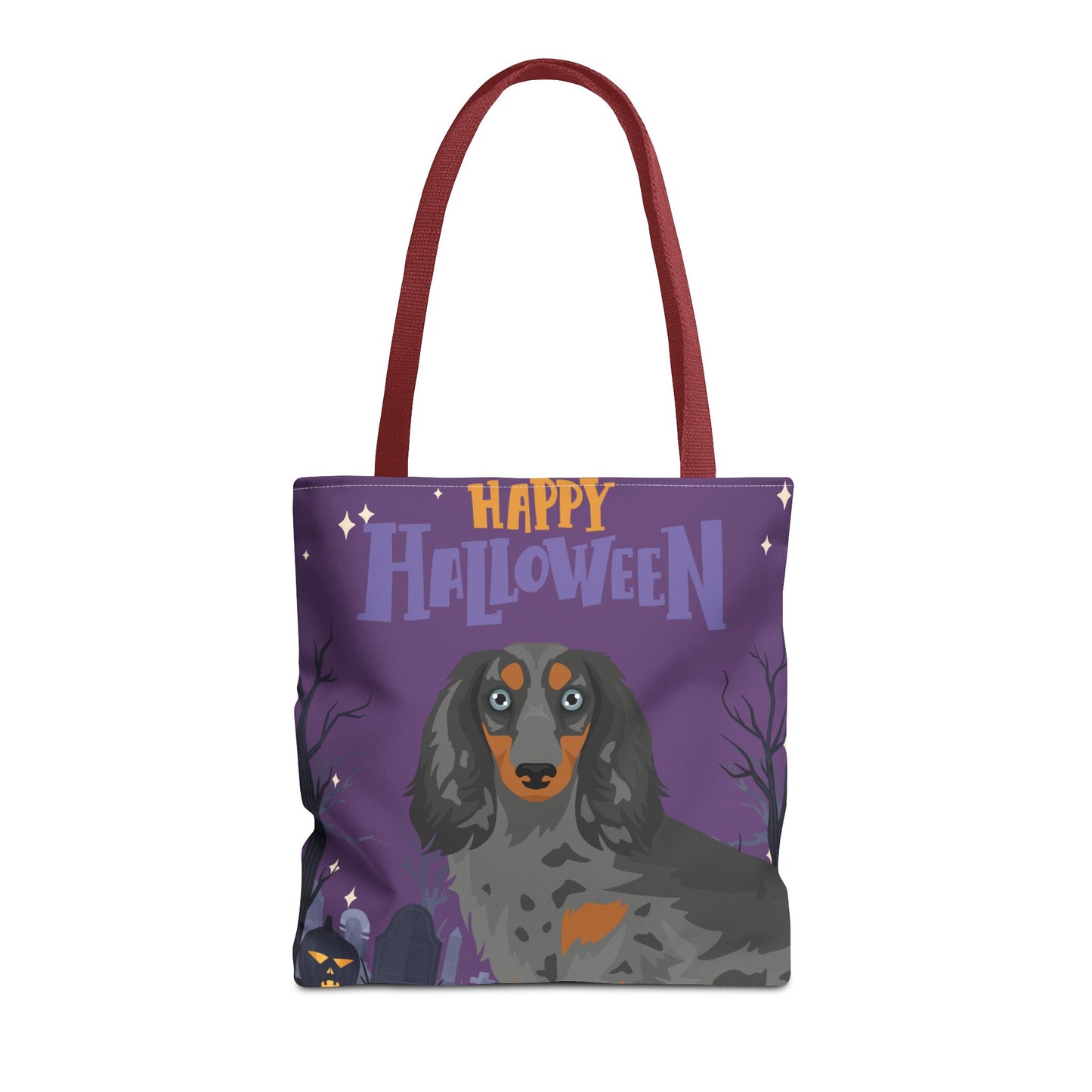Dachshund Dog Happy Halloween Tote Bag 16x16