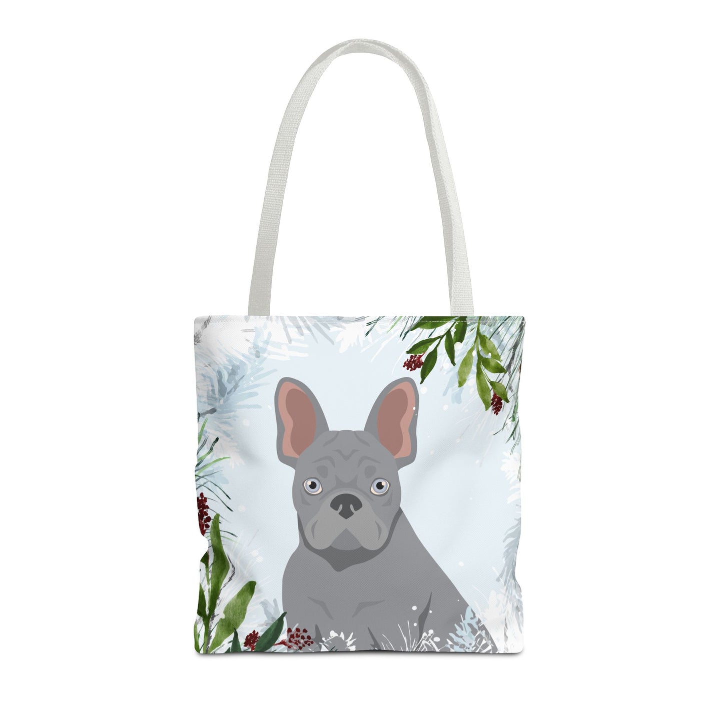 French Bulldog Dog Christmas Holiday Tote Bag 16x16