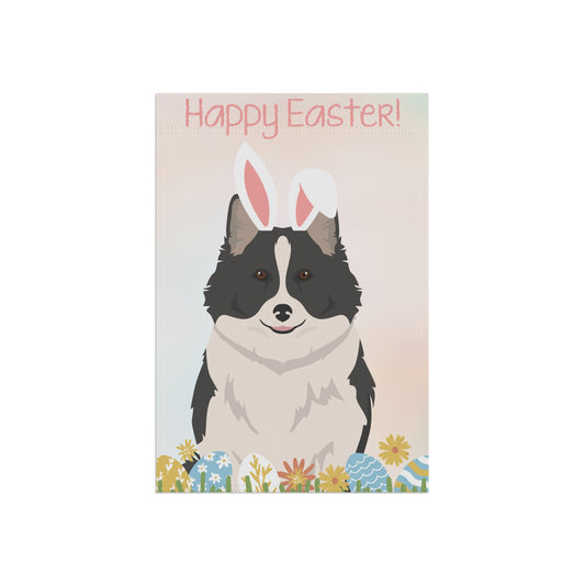 Icelandic Sheepdog Dog Happy Easter Garden Flag