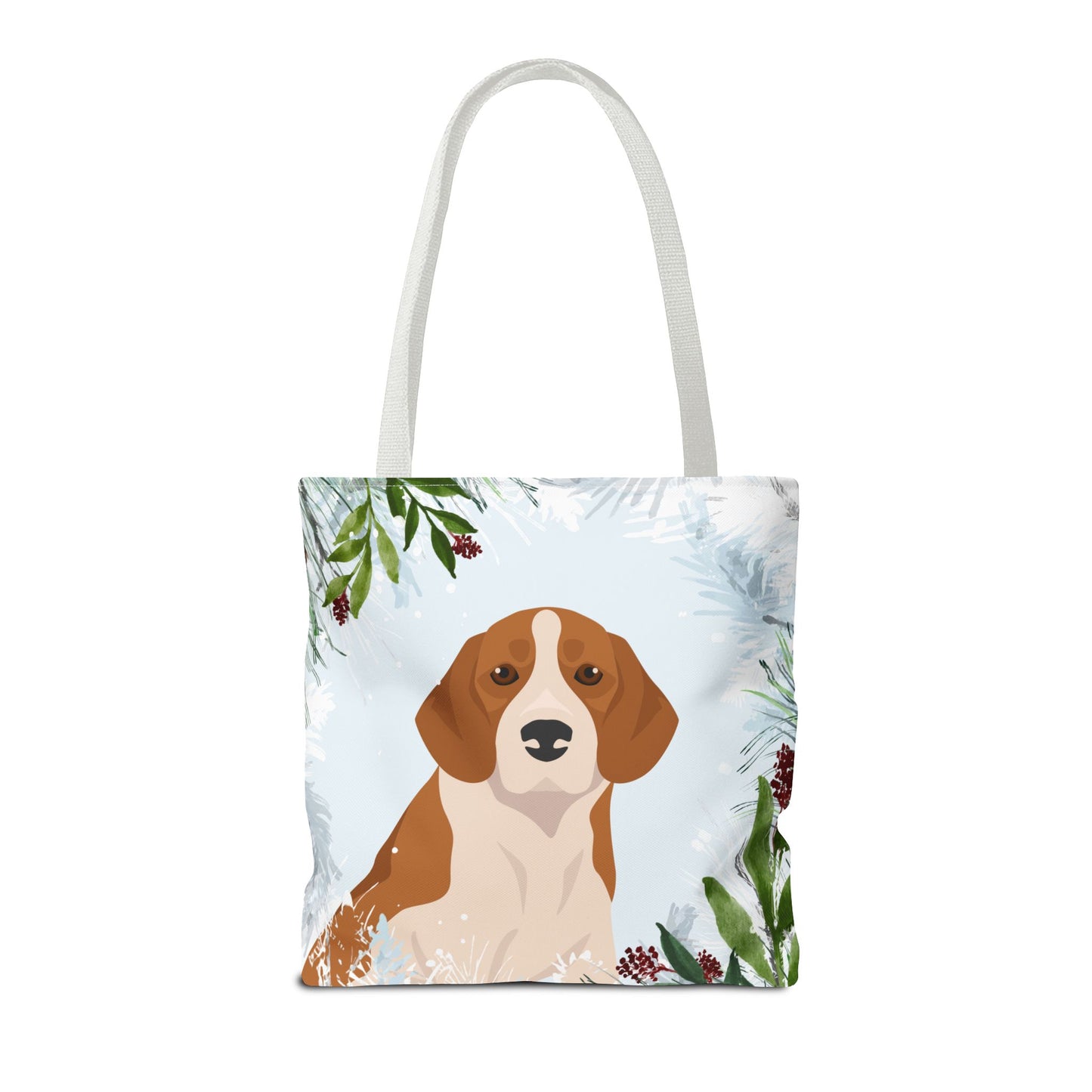 Beagle Dog Christmas Holiday Tote Bag 16x16