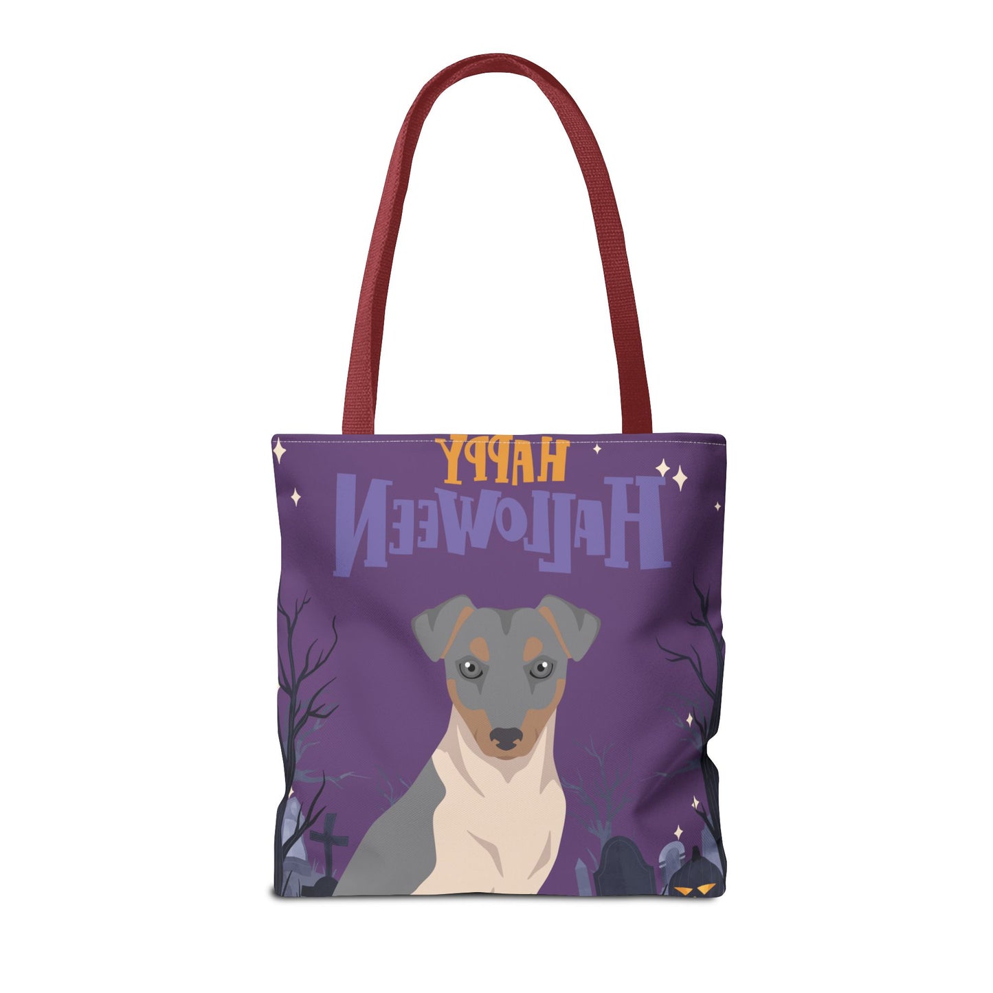 Brazilian Terrier Dog Happy Halloween Tote Bag 16x16